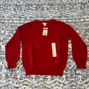 NWT Cat and Jack Red Knit Sweater Size S / 6